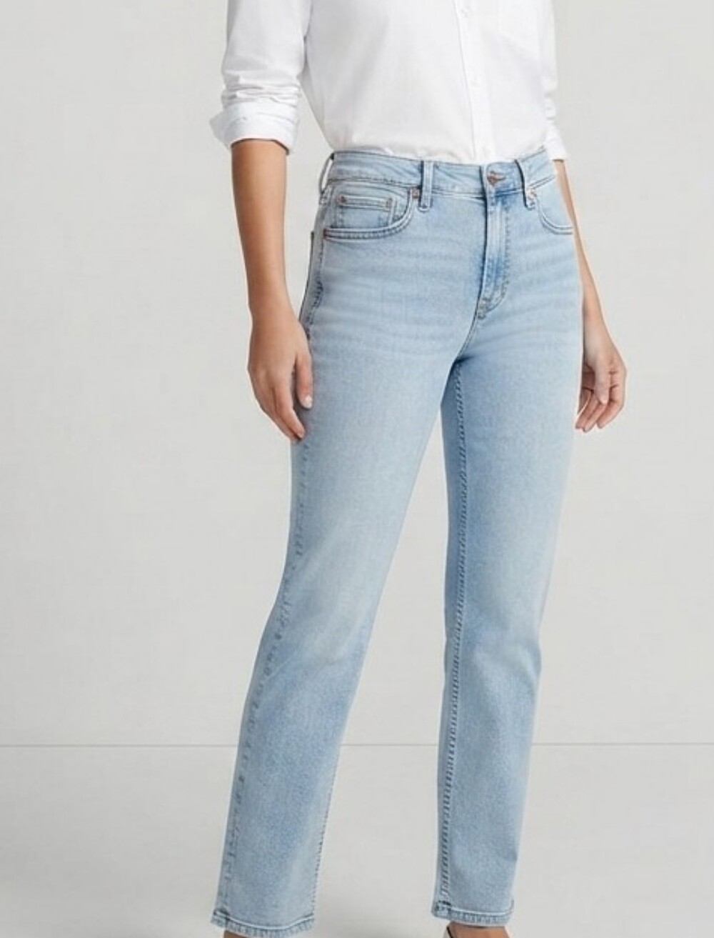 refuge Light Blue Straight Leg Jeans